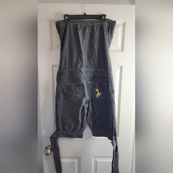 Baby Phat Dark Denim Strapless Romper - Picture 5 of 5